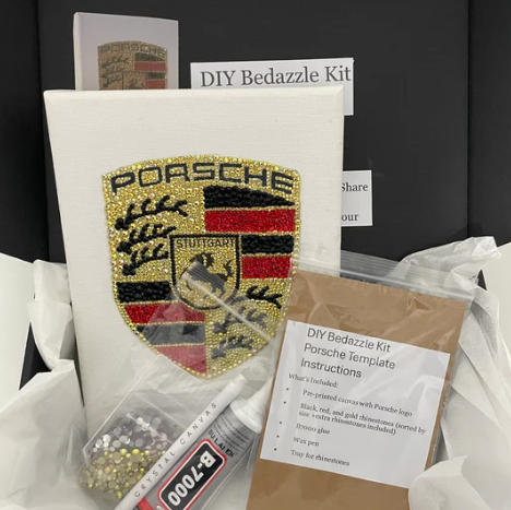 Porsche Crest Bedazzle Kit